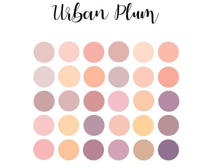 Urban Plum colour palette