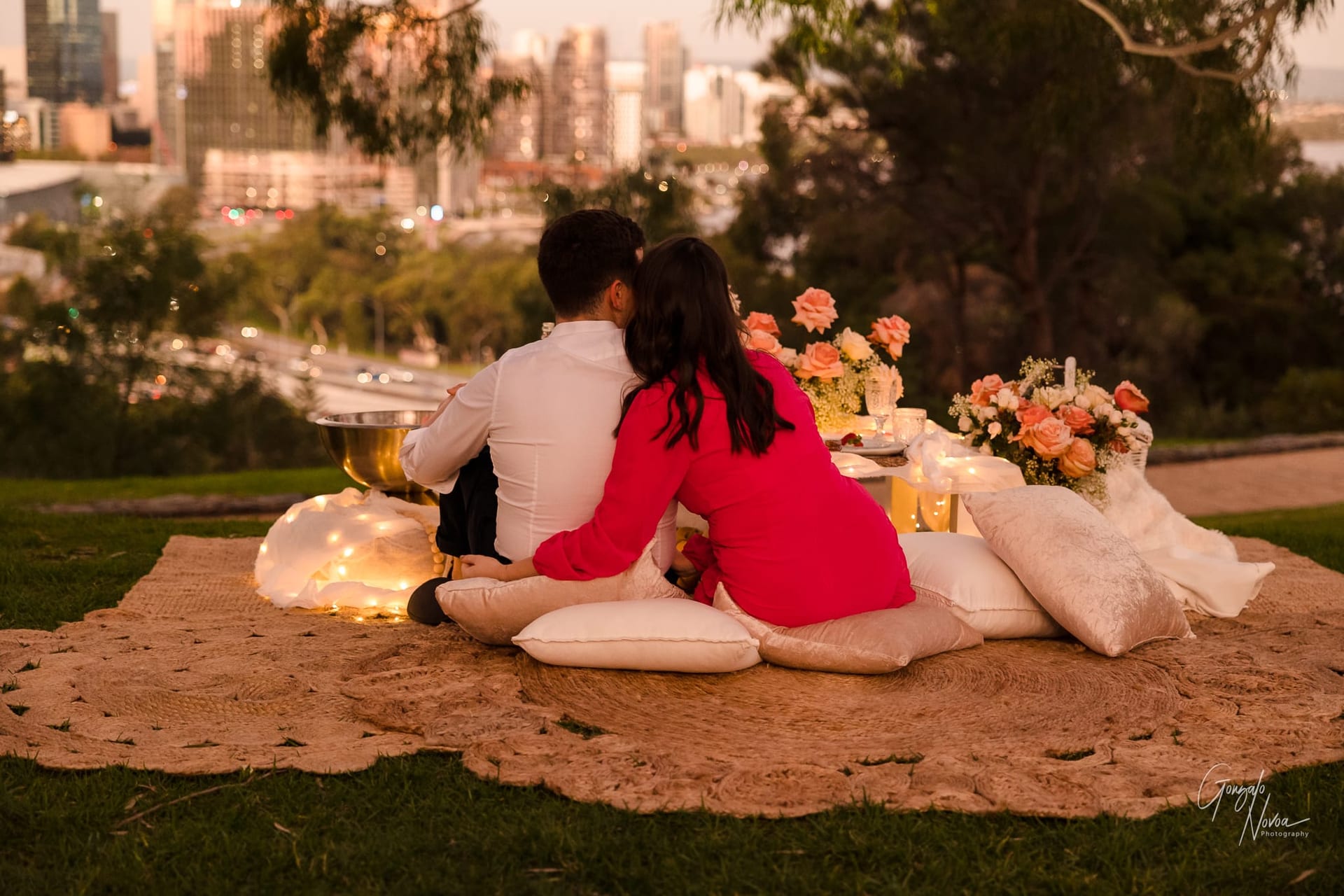 Perth Wedding Photographer, Surprise engagement proposal - Gonzalo Novoa Photography at Kings Park WA