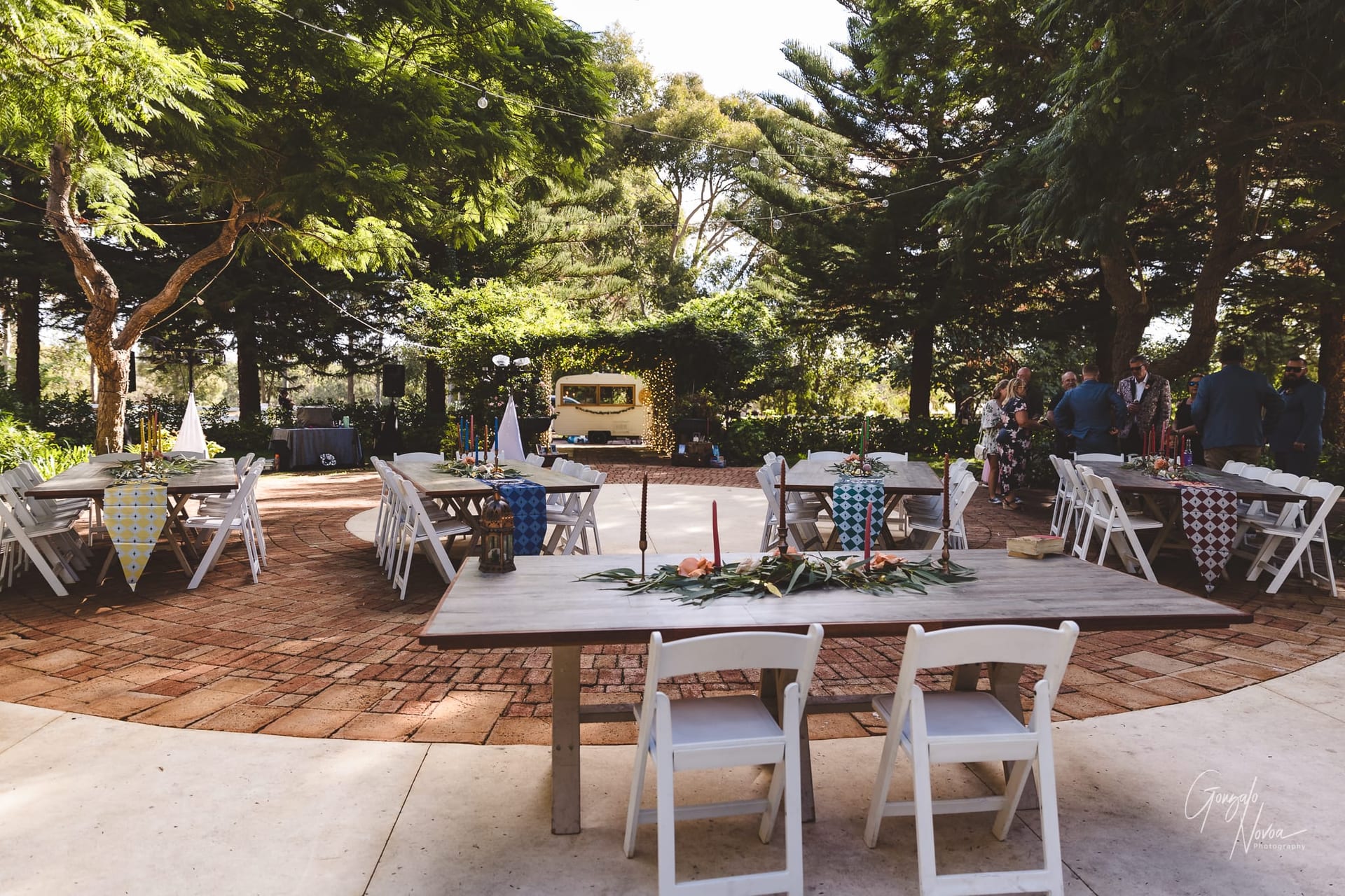 Perth Wedding Photographer at Brookleigh Estate, reception layout