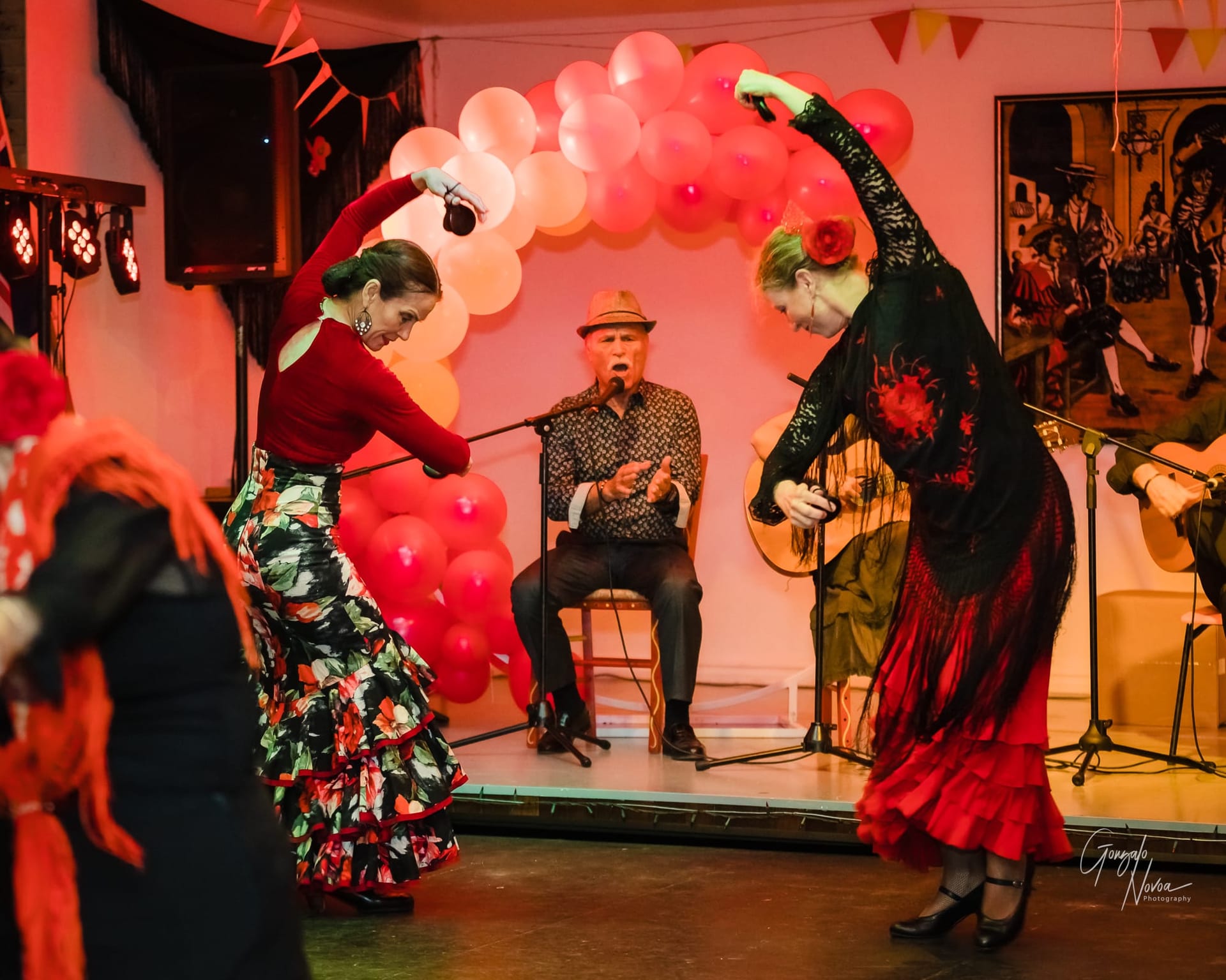 Flamenco singer and dancers at the Spanish Club of WA
