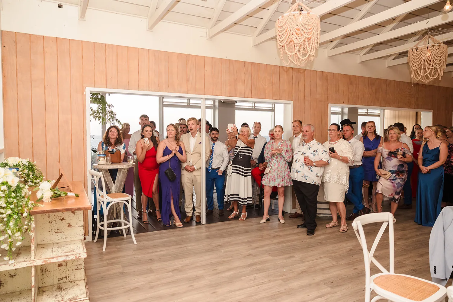 The COAST Port Beach reception in golden light
