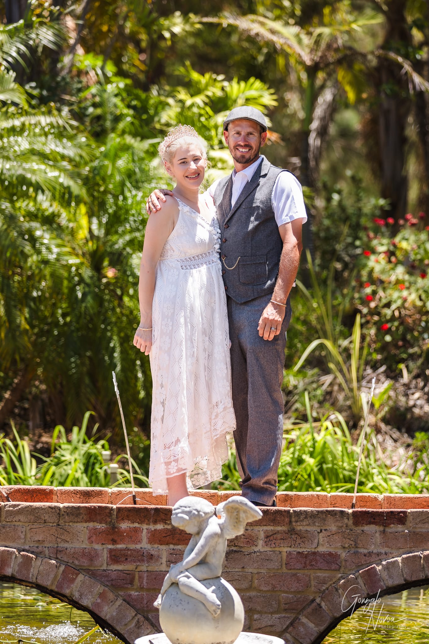 bridal portraits with the bride and groom