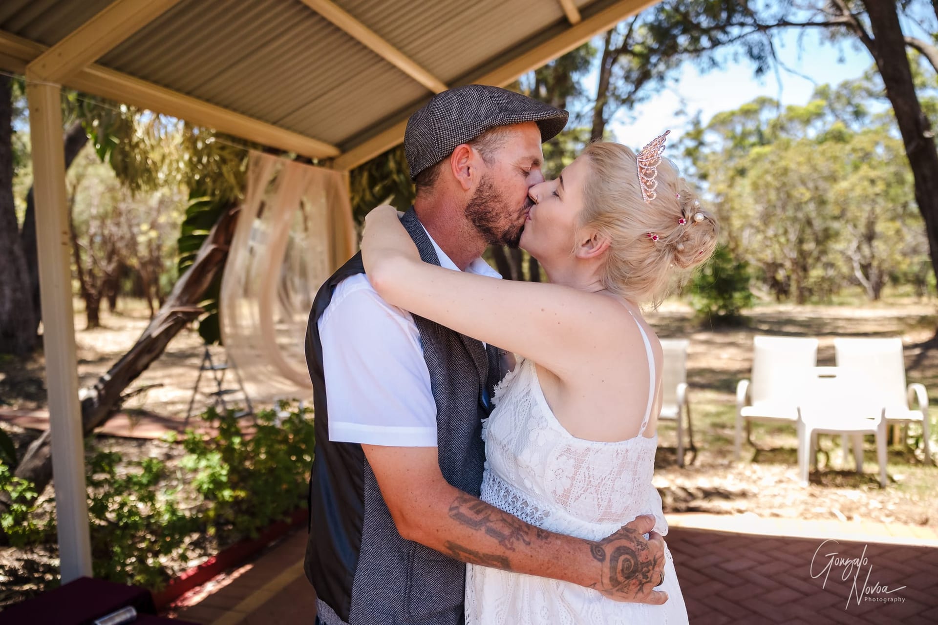 bridal portraits with the bride and groom