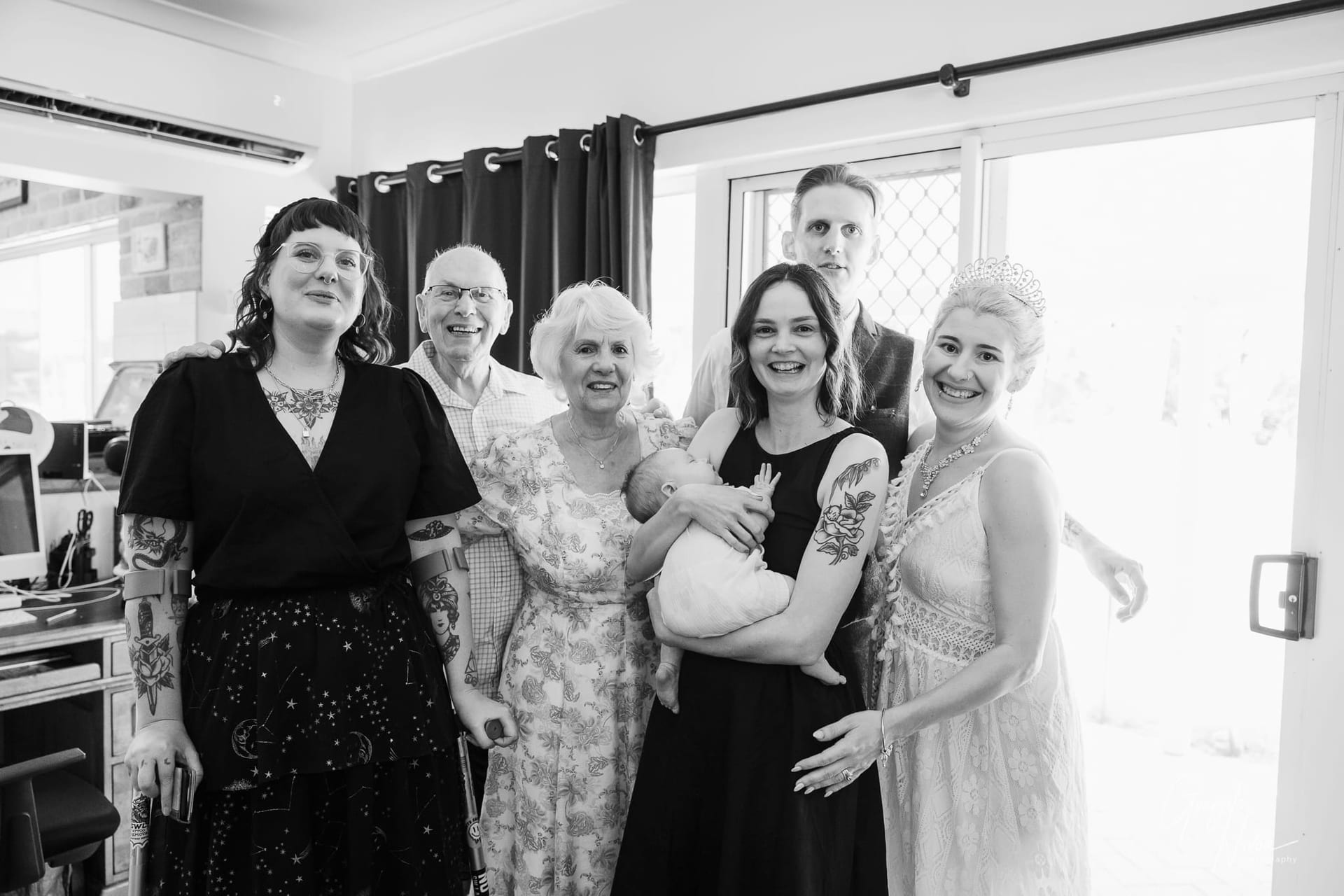 friends and family sharing moments together after the ceremony