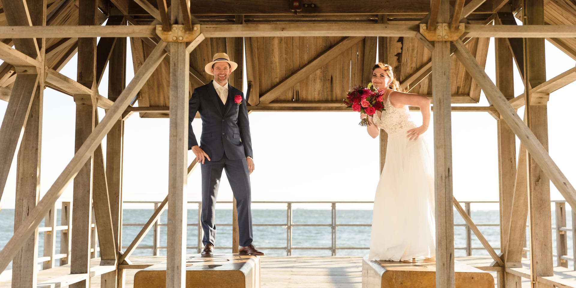 Erin & Geordie's Kidogo Arthouse Wedding | Fremantle Beach Ceremony