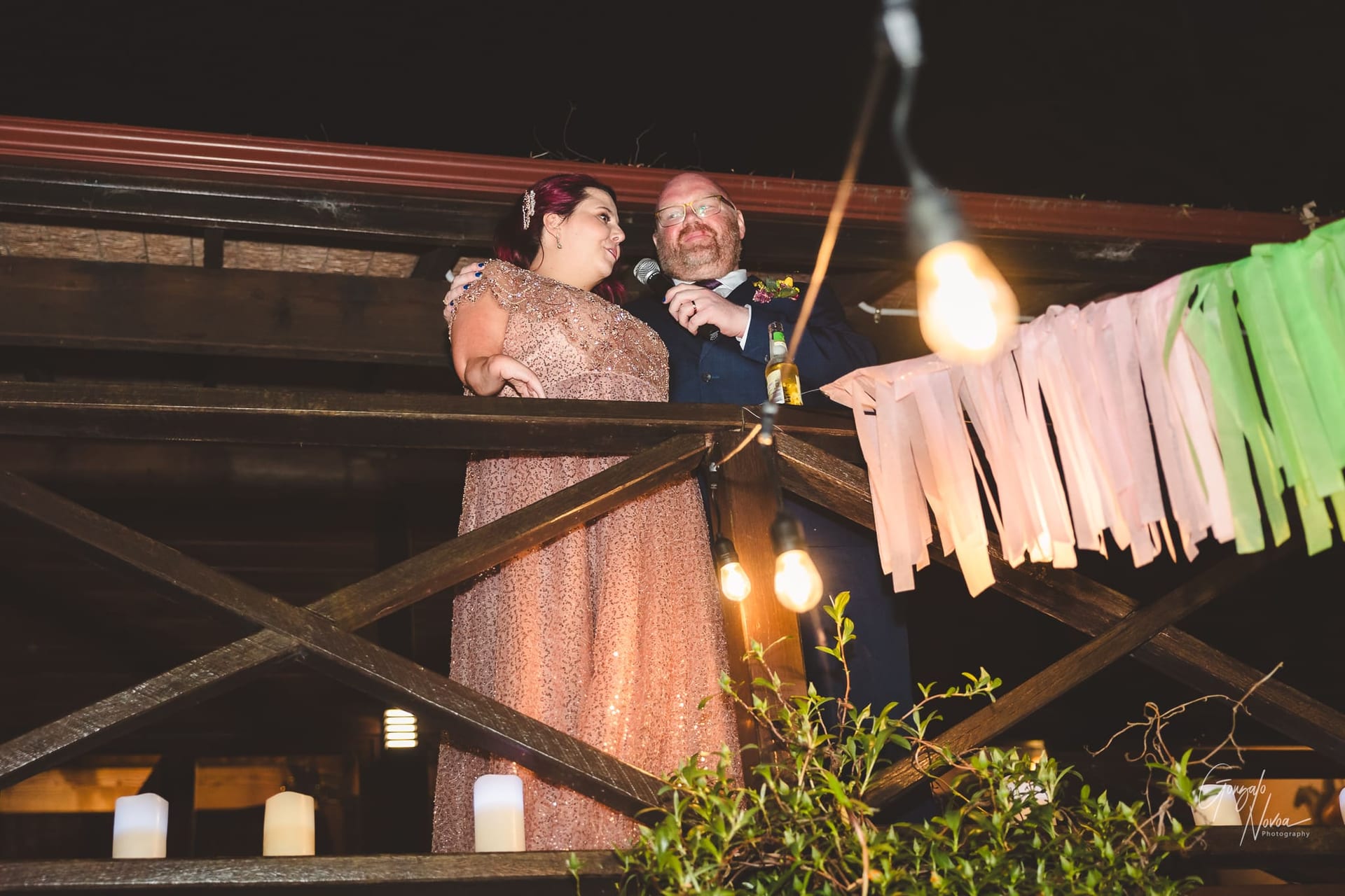 Bride and Groom's speech during the reception