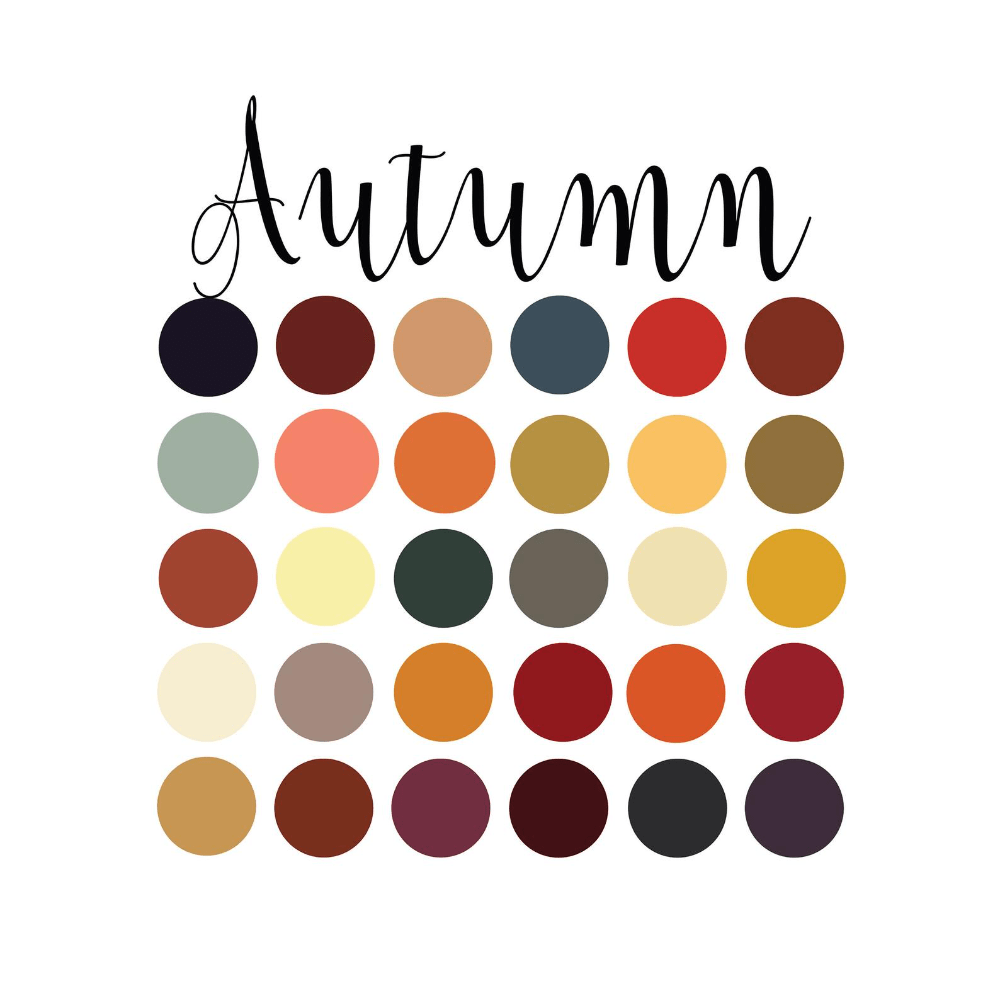 Autumn colour palette