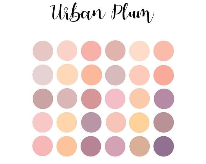 Urban Plum colour palette
